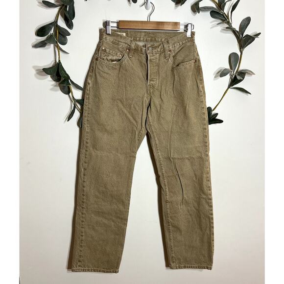 Levi's Tan Straight Leg Jeans - Picture 1 of 6
